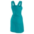thumbnail image 3 of Women's WEAR by Erin Andrews  Aqua Miami Dolphins Wrap Dress, 3 of 5