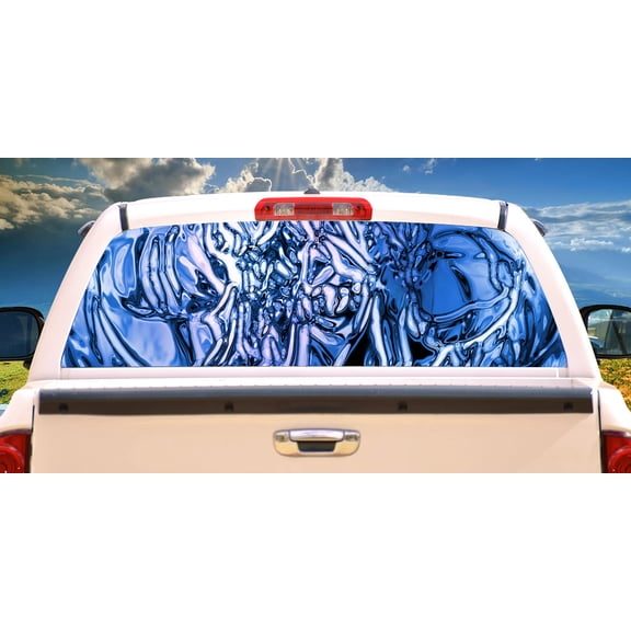 SOLARIZE Rear Window Graphic back truck decal suv view thru vinyl