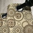 thumbnail image 4 of Ambesonne Animal Print Grommet Curtain, Savannah Theme Circles, 50" x 54", Beige and Brown, 4 of 6