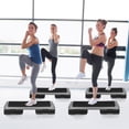 thumbnail image 6 of Segawe 43-in Adjustable Aerobic Step Platform for Home Exercise Workouts Anti-Slip Surface W/Risers, Black, 6 of 8