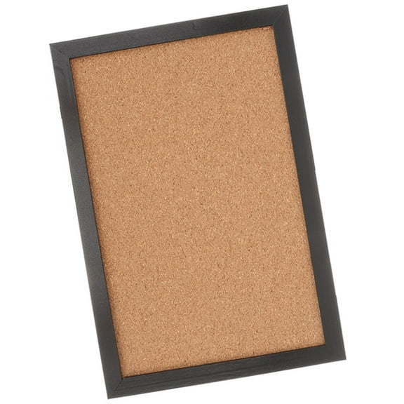 Milisten Cork Board Black Wood Material 1Pack 15.7X11.8In Wall Decoration