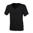 thumbnail image 1 of SF - Camiseta básica cuello pico Modelo Wide hombre caballero (Negro), 1 of 2