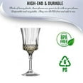 thumbnail image 4 of Smarty 11 oz. Crystal Cut Plastic Wine Goblets 48ct, 4 of 7