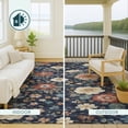 thumbnail image 4 of Addison Rugs Chantille Indoor/Outdoor Transitional Floral Navy Machine Washable Rectangle Rug, 10' x 14', 4 of 8