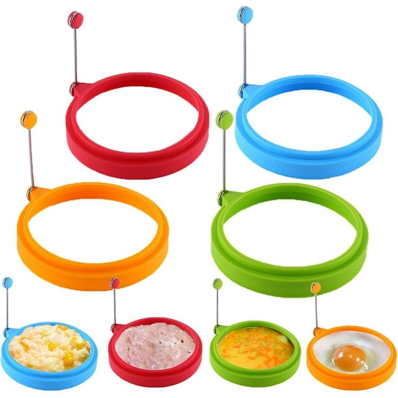 8 Pack Silicone Egg Ring For Frying Or Shaping Eggs,egg Cooking Rings