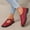 Red, variant on Womens Mary Jane Shoes Square Toe Flats Plus Size Casual Fashion Adjustable Buckle Strap Closed Toe Comfortable Shoes for Spring Summer Daily Walking
