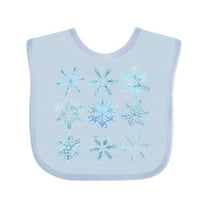 Inktastic Winter Snowflakes Boys or Girls Baby Bib