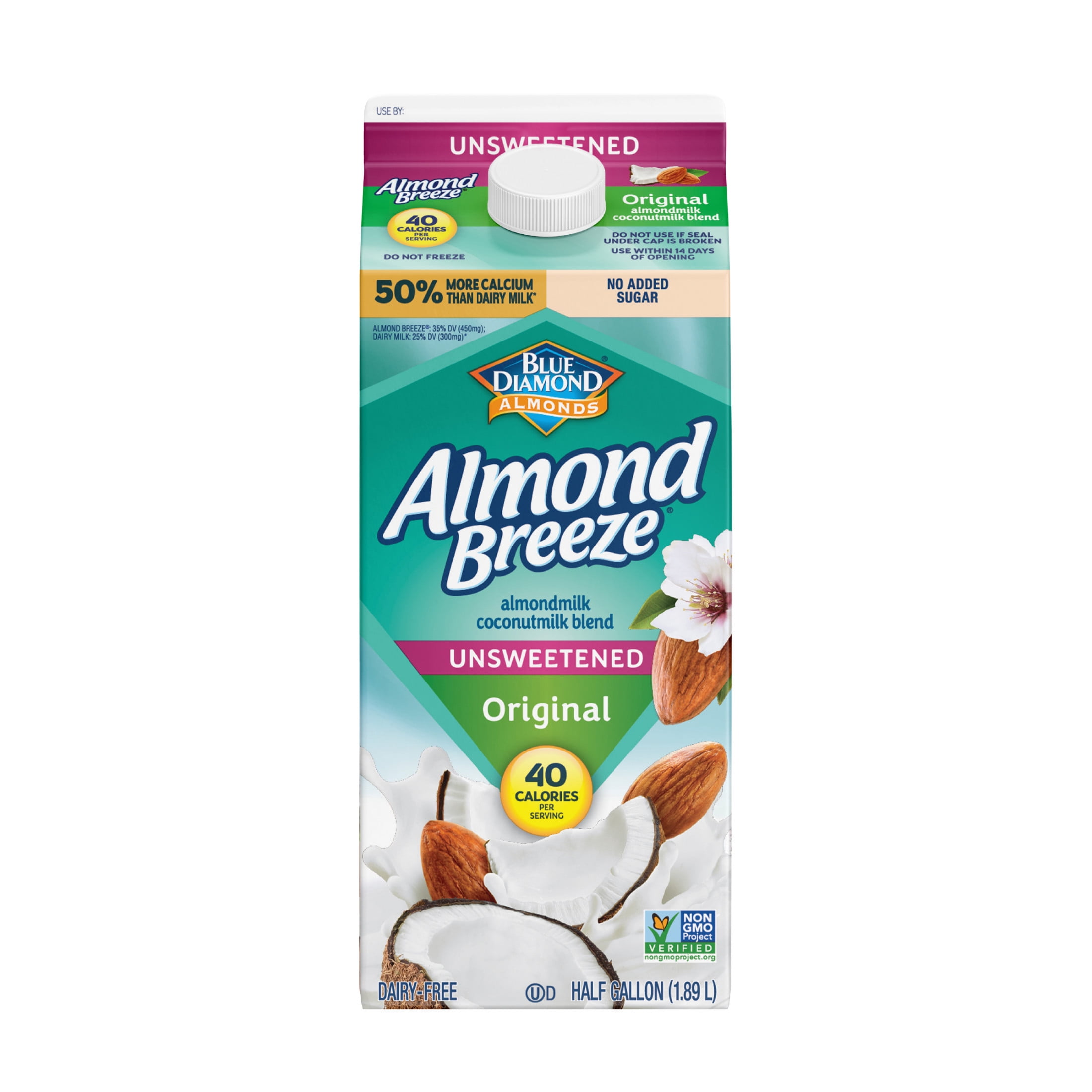 Almond Breeze Coconut Unsweetened Original Almondmilk, 64 oz