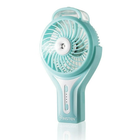 Insten Portable Water Misting Fan - Silent Personal Mini Handheld Cooling Mister Humidifier (USB (Best Silent Pc Fans)