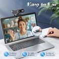 thumbnail image 2 of RONY Caméra Web 2K avec Mise au Point Automatique et Micro à Réduction de Bruit : Caméra PC Plug & Play pour Windows 11/10/8/7, Vista/7/8/10, Mac, Android, Linux, 2 of 10