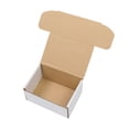 thumbnail image 5 of Tcbosik 6x4x3 inch Shipping Boxes Set of 50, Corrugated Paper Boxes for Packaging, Mailing Gifts, Small Business, White, 5 of 9