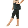 thumbnail image 4 of Swim 365 Women's Plus Size Skirted Swim Capri Pant, 4 of 4