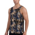 thumbnail image 2 of Fuzoiu Watercolor Snake Skin Print Men's Workout Tank Tops,Sleeveless Gym Shirt Quick Dry,Fitness Bodybuilding T-Shirt,Muscle Athletic Workout Tee-4X-Large, 2 of 7