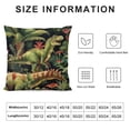 thumbnail image 6 of COMIO Throw Pillow Covers,Pillowcases,Pillow Cases,Ancient Jungle Dinosaur, 2-Pc White, 6 of 6
