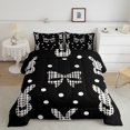 thumbnail image 2 of Erosebridal Wildlife Rabbit Comforter Sets Queen Size,Bowknot Geometric Buffalo Bedding Queen Comforter Set,Easter Decor,Reversible,Ultra Soft,3 Pieces, 2 of 7