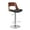 Black 03, variant on Living Room Chairs Modern Wood Back Adjustable Swivel Bar Stool with Cushion,Accent Chairs