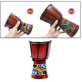 thumbnail image 1 of Tambor affricano , instrumento musical tallado de 1 pcs, tambor de pintado para , juguete 6 pulgadas Baoblaze Djembe tambor, 1 of 8