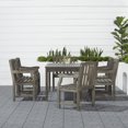 thumbnail image 1 of Renaissance Outdoor 7-piece Hand-scraped Wood Patio Dining Set, 1 of 6