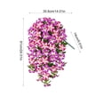 thumbnail image 2 of UV Resistant Artificial Petunia Bush Flower, Realistic Faux Petunia Floral Shrub, Outdoor Indoor Decor for Garden Patio Window Box Bonsaier Landscaping Home Decoration (Purple Blue Pink), Hot Pink, 2 of 5