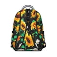 thumbnail image 3 of "Stylish Sunflower Themed Backpack for Women - Large Floral Print Bookbag with Laptop Compartment, Perfect for High School & College Students, Durable Construction for Daily Campus Use", 3 of 6