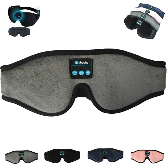 Hisomni Eye Mask Manifestation, Sleep Mask Bluetooth Wireless Music Eye Masks, Hisomni Eyes Masks, Soft and Side-Sleeper Design (Grey)