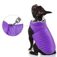 thumbnail image 3 of High-Performance Foul Weather Jacket - Dog Harness Vest Combination with Waterproof Fabric Keeps Your Pet Warm and Dry - Purple,XXL, 3 of 6