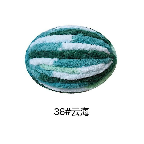 Nvzi 1 paquete de hilo de terciopelo de chenilla para tejer, lana gruesa y cálida para tejer a crochet, para hacer tejidos a mano, 250 g, Seas of Clouds