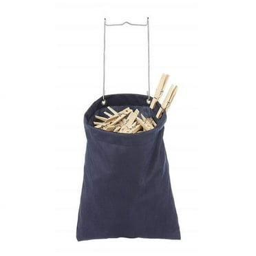 Whitmor 6369-201 11 x 6 x 13 in. Hanging Clothespin Bag, Navy
