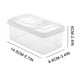 thumbnail image 5 of Contenedor de plástico hermético para congelar alimentos, diseño rectangular, para almacenar frutas y verduras, ideal para la cocina, para conservar refrigerado, material seguro y no tóxico., 5 of 9