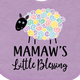 thumbnail image 4 of Inktastic Mamaw for Grandchild Girls Girls Baby Bib, 4 of 4