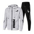 thumbnail image 3 of Gran oferta 2023, chándal con cremallera para hombre, sudaderas con capucha, pantalones deportivos, otoño e invierno, chaquetas deportivas informales de alta calidad para uso diario para hombre, traje, 3 of 3