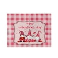 thumbnail image 1 of Bovemsi Napperons de Cuisine Promotionnels Napperons de la Saint-Valentin Napperons à Carreaux Rouges 30x45 cm pour Décoration de Table Napperons de Table Imperméables de la Saint-Valentin pour Décoration de Cuisine Intérieure Souper, 1 of 8