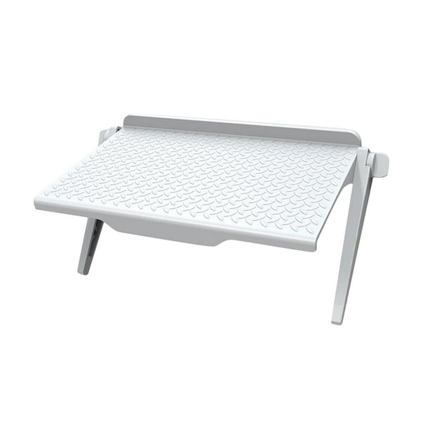 Soporte de pantalla plana para estante superior de TV para dispositivos de transmisión, cajas multimedia, parlantes y S 8.46x4.45 pulgadas