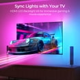 thumbnail image 6 of DeckTok HDMI TV Backlight Smart Rgb Color Changing LED Strip Lights for 55–65" Tvs, 6 of 8