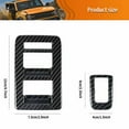 thumbnail image 2 of ALLTIMES 2PCS Car Window Lift Switch Button Trim Cover for Ford for Bronco 4 Door 2021+, Carbon Fiber Black Durable ABS, 2 of 12