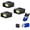 3 Pcs, variant on 9 Volt LED Portable Flashlight – Compact Pocket Torch for Outdoor & Emergency Use, Battery Not Included