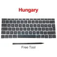 thumbnail image 1 of New Keycaps US UK Spain French Russian For Macbook Pro Retina 13" A1708 Keyboard Keys Replacement key cap 2016 2017 Hungary, 1 of 6