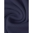 thumbnail image 5 of INSPIRE CHIC Women's Pajama Set Ribbed Knit Cami Sleeveless Squared Neck Tank Top with Split Shorts Sleepwear Lounge Sets S Navy, 5 of 6
