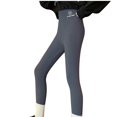thumbnail image 2 of ATOGUTA Fleece Lined Leggings Girls Size 7-15 Kids Winter Warm Leggings Thick Thermal Tights Pants Gray, 2 of 5