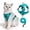 Blue, variant on Cat Harness and Leash Set, Reflective Adjustable Escape-Resistant Vest