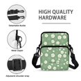 thumbnail image 7 of FUIALDOLG Cellphone Crossbody Purse White Daisy Green Pattern Portable Satchel Bags for Running, Polyester 2 Layer Crossbody Bag, 7 of 7