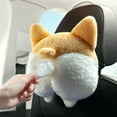 thumbnail image 1 of Bonita funda de forro polar con forma de coche y cremallera para caja de pañuelos | Dispensador de pañuelos portátil y colgante para cama, sofá y coche | Adorable dispensador de papel higiénico de, 1 of 9