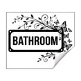 thumbnail image 2 of Black Butterfly Bathroom Door Stickers, Waterproof Self-Adhesive Wall Decals For Bathroom Restroom Home Decor, For Home Renters Apartment Dwellers Property Managers Daily, 2 of 7