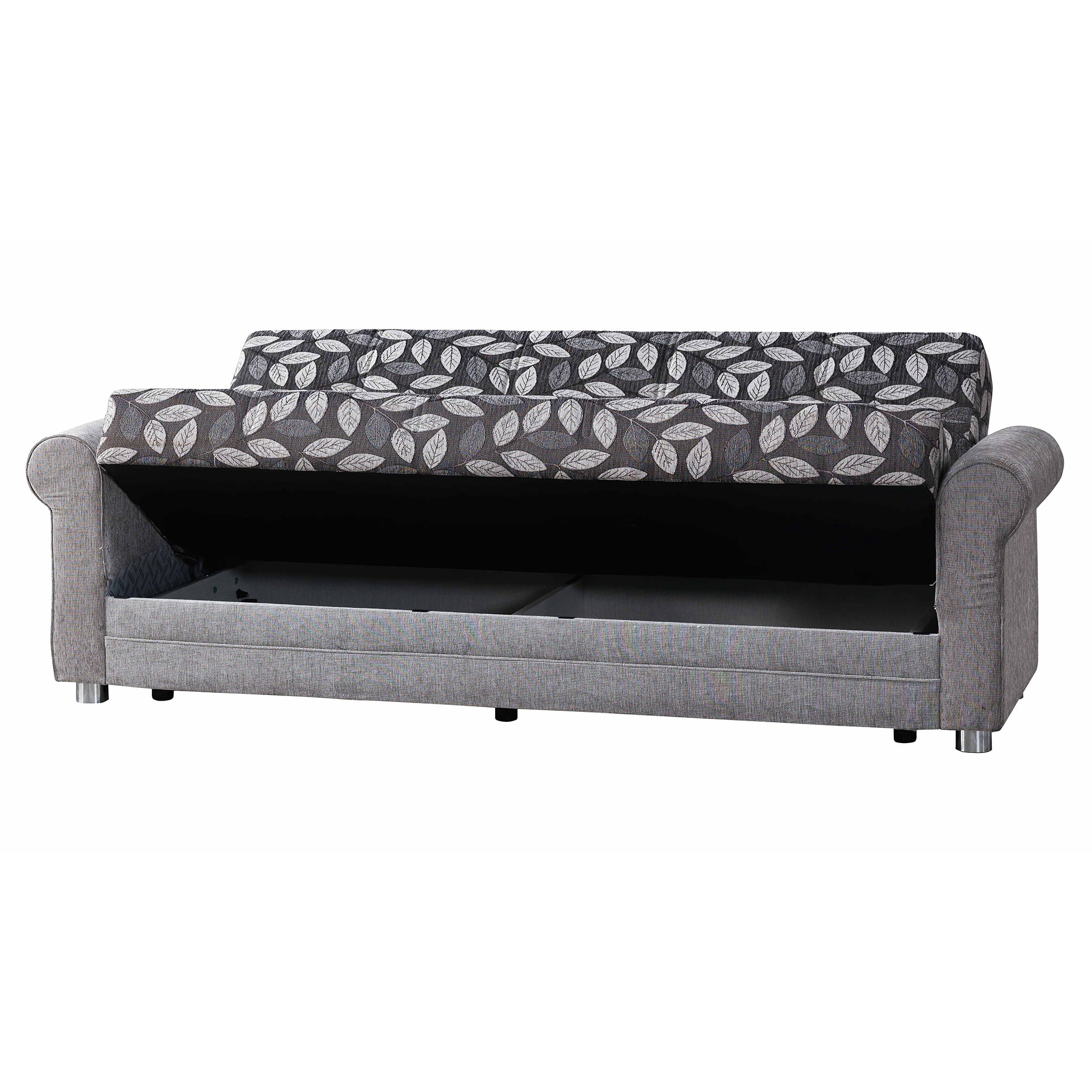 Ottomanson Convertible Sleeper Sofa Bed with Hidden Storage, Firm Comfort Couch, Beige