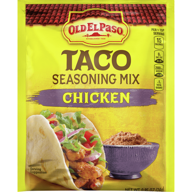 Old El Paso Chicken Taco Seasoning Mix, Original, 1 oz