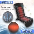 thumbnail image 2 of Practisol Black Cooling Car Seat Cushion 2 in 1 12V Automotive Adjustable Temperature Comfortable Cooling Car Seat Cushion Heated Car Seat Cover Summer and Winter, 2 of 7