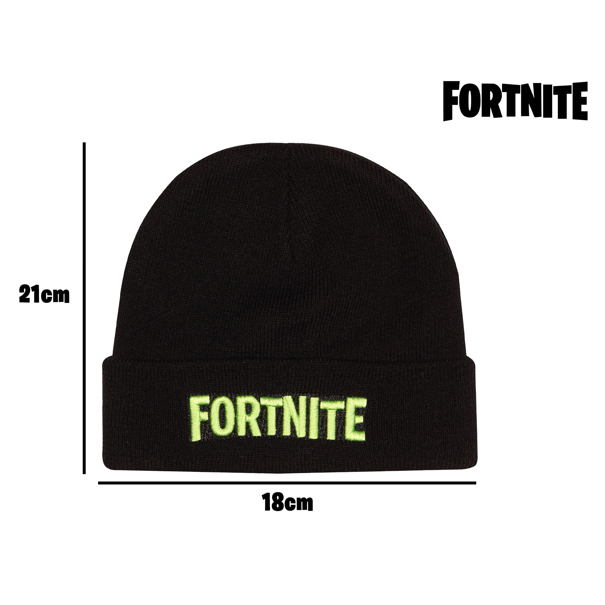 Fortnite Neon Text Logo Boys Beanie 