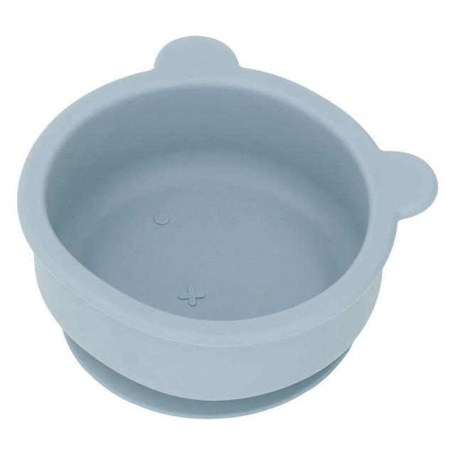 Bol pour Enfants en Silicone, Bol pour Tout-Petits Auto-Alimentation Conception Conviviale pour Enfants Résistant aux Hautes et Basses Températures en Forme d'Ourson de Dessin Animé pour Préscolaire Gingembre, Vert Olive, Rouge Brunâtre, Beige, Gris