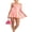 Pink Orange, variant on Fortune Women Sequins Mini Dress Low Cut Backless Lace Up Flowy Cocktail Glitter Disco Dresses