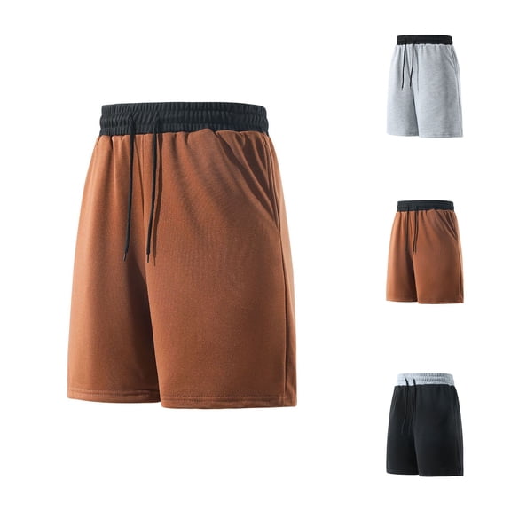 FRSASU Men's Athletic Shorts Mesh Basketball Soccer Shorts Quick Dry Sport Active Clothes with Pockets Gray